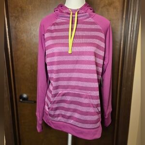 Reebok Pink Striped Hoodie NWT